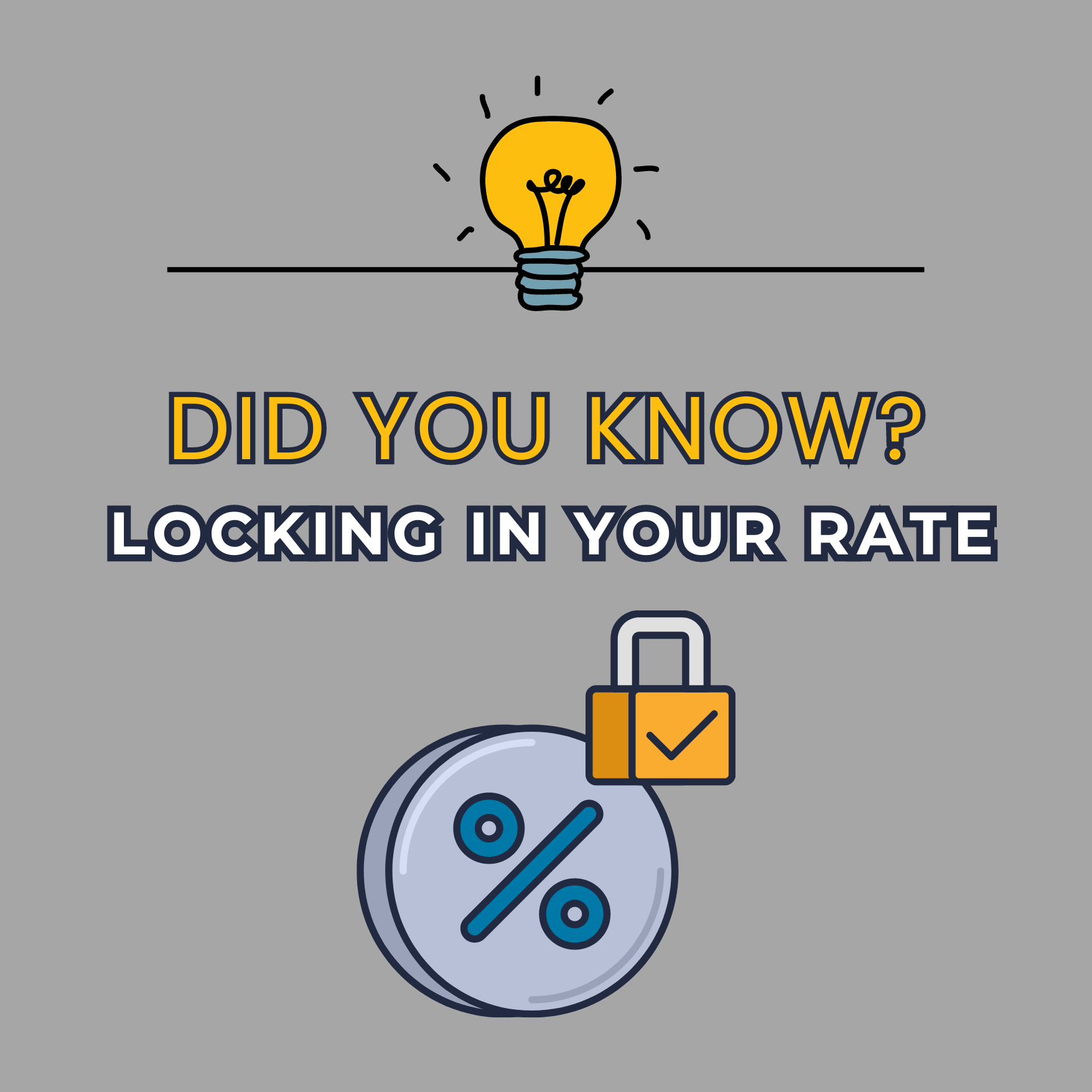 Did You Know? Locking in your RATE